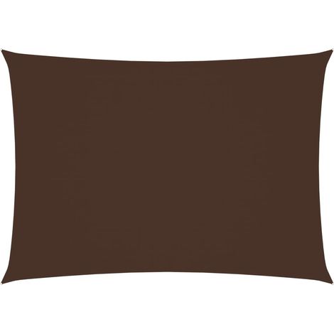 Ombrellone in tessuto vela rettangolare tessuto oxford 3 x 4,5 m marrone 020009673