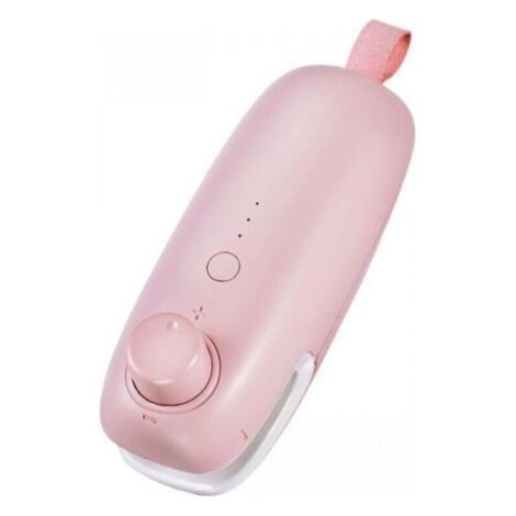 Mini USB Rechargeable Thermal Vacuum Sealer 2 in 1, Portable for Chips Bags and Plastic Food Storage Bags - Pink (1/4)