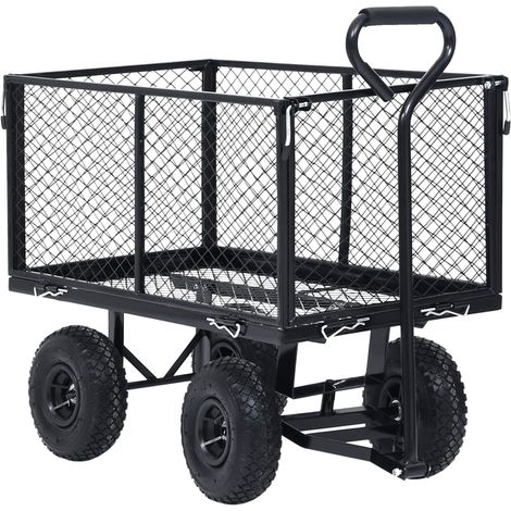 Chariot Ă main de jardin Noir 350 kg CFW841489 (1/5)