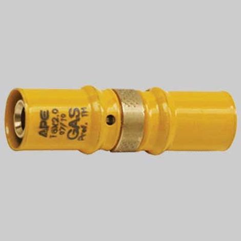 RACCORDO A PRESSARE DIRITTO DOPPIO PER GAS - 16 x 16