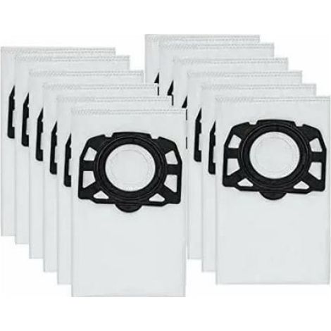 Sacs Aspirateur KFI 357 - Compatible Avec Kärcher KWD1 KWD2 KWD3 WD2 Plus WD3 SE4001 SE4002 - Lot De 12 Pièces (1/5)