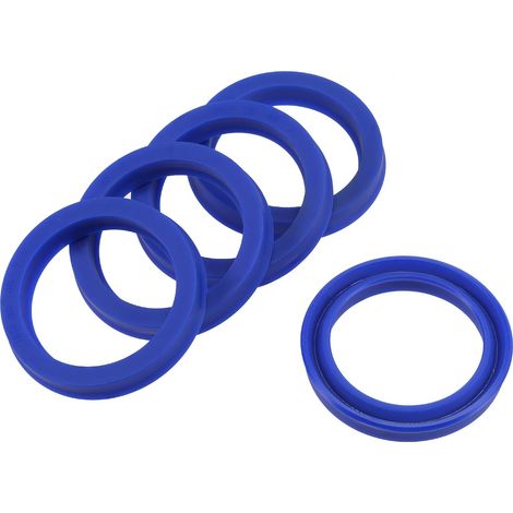 5 Pcs Joints Radiaux UHS, Joints D'huile En PU Pour L'industrie Pour Vérins Hydrauliques (Bleu, 35-mm ID x 45-mm OD 7-mm Largeur) (1/5)
