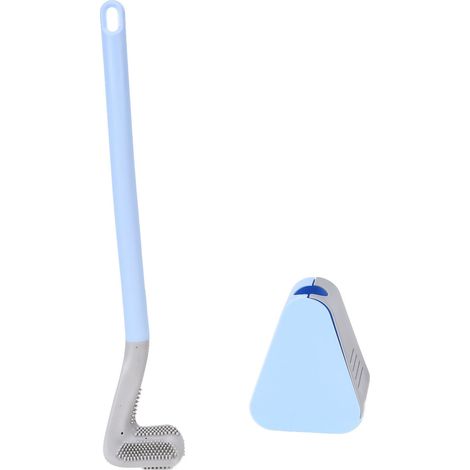 Hängende Golf-Toilettenbürste mit langem Griff, reinigt mühelos alle Ecken, für Badezimmer im Haushalt, Blau (1/5)