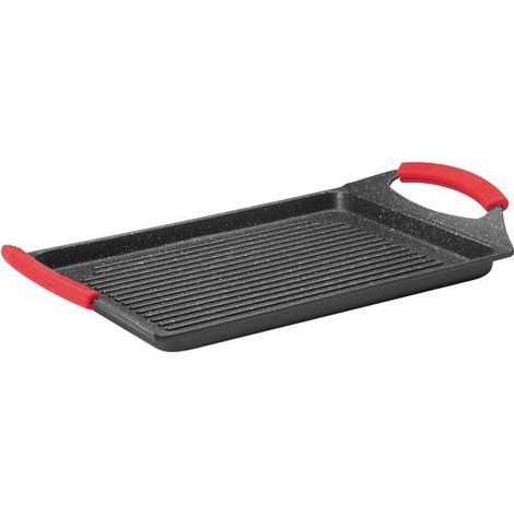 Placa grill Lacor lisa eco pietra aluminio 34x26 cm