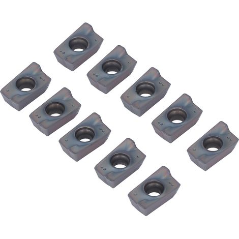 10-teiliges Set mehrlagig beschichteter Hartmetall-CNC-Dreheinsätze, hocheffiziente Schneidwerkzeuge zum Drehen und Fräsen, Präzisionsklingen (1/5)