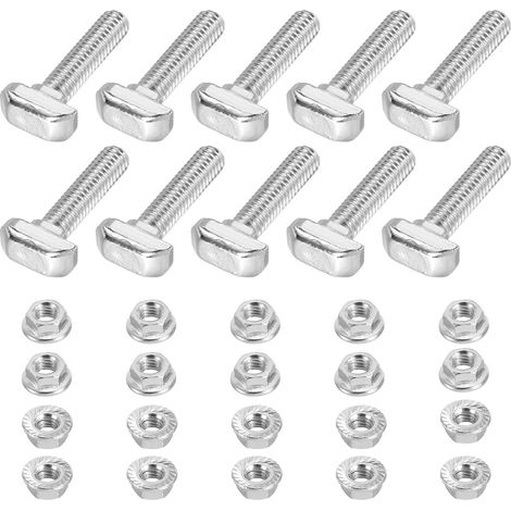 10 Pièces Vis À Tête De Marteau M6x25 Vis À Tête De Marteau (1/5)