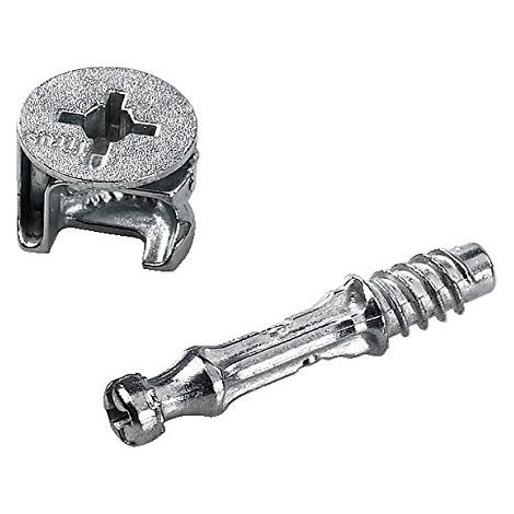 Matériel en vrac plat meuble vis de fixation écrou boulon de verrouillage (15mm x 11.7mm) et goujon (M6 x 35mm), 10 pièces (1/2)