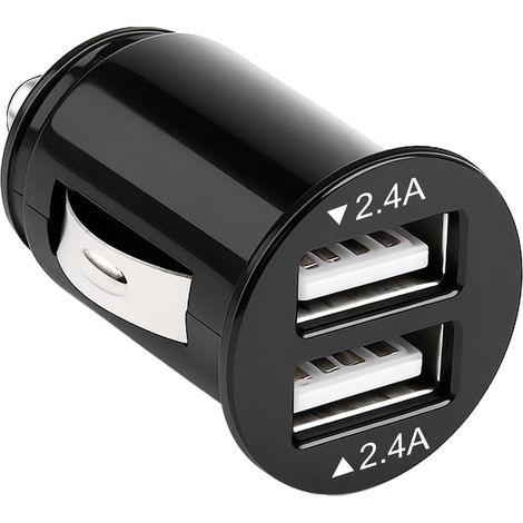 1 Chargeur Allume Cigare, 2 Ports USB, 24W, 2.4A, Véhicule (1/5)