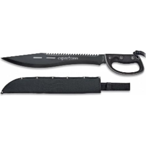 FPLUS cortacañas inox espartano 45cm , Machete cortacañas espartano con hoja de 45 cms. y funda de nylon