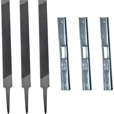 Kit Jauge Profondeur pour chaîne 3 Sets Lime Plate Entretien  3 sets complets, jauge profondeur 27742, lime plate incluse, réglage pour précis, sécurité accrue (1/5)