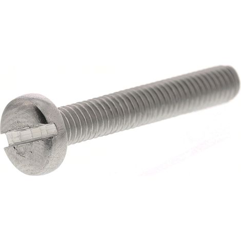 Vis à métaux RS PRO M4 à tête Cylindrique fendue en Acier Inoxydable, 25mm ( Prix pour Sachet de 100 )