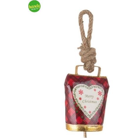 Pendaglio natalizio wendi Bizzotto campana tartan