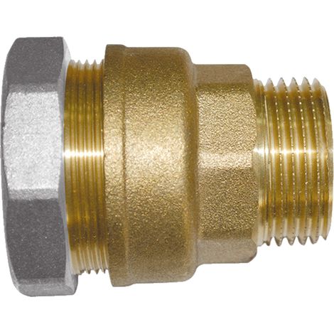 Raccord laiton compression ACS série Fer (ancienne dimension) Mâle 3/4" PE Ø27