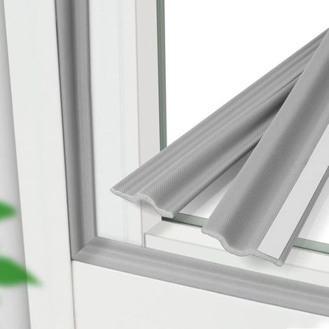 (Gris, 6Mx3CMx7MM)Joint de Isolant Fenetre Phonique, Autocollante Fenêtre Coulissante Bande Météo, Boudin Porte, Coupe Vent et Anti Poussière Joint Porte Fenetre (1/5)