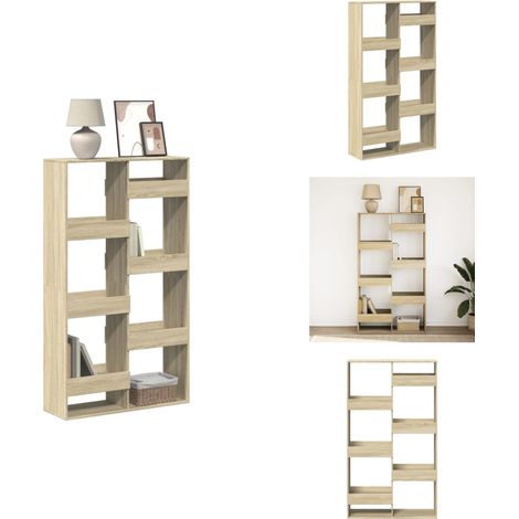 Bibliothèque chêne sonoma 100x33x175 cm bois d'ingénierie - Bibliothèque - Bibliothèques - Étagère À Livres - Armoire De Rangement (1/5)
