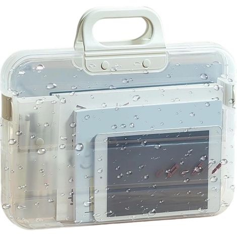 Portedocuments, sac de rangement étanche avec poignée, organiseur de fichiers, sac à documents étanche pour la maison, l'école, la salle de classe (1/5)