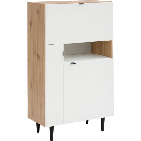LegroTables gigognes en MDF Blanc Marbre (1/4)