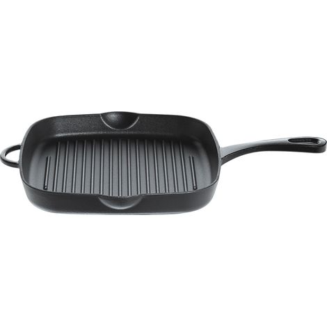 Padella grill in ghisa Kuchenprofi Provence, nera, 26 x 26 cm