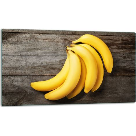 Tagliere della lastra di vetro 52x30 banana (1/5)