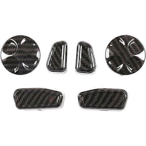 Lot de 6 caches-boutons de réglage de siège en ABS pour Alfa Romeo Giulia et Stelvio (2017-2020) – Accessoires auto (1/4)