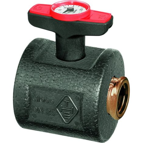 HEIMEIER Carcasa de aislamiento térmico para Globo P 1 1/4" x 1", bronce rojo, 0620-45.553