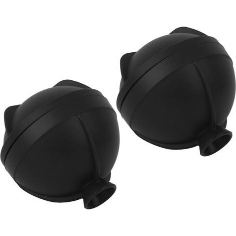 Set di 2 stampi rotondi in silicone per cubetti di ghiaccio sferici e cubetti di ghiaccio, utensili da cucina per cocktail a base di whisky. (1/5)