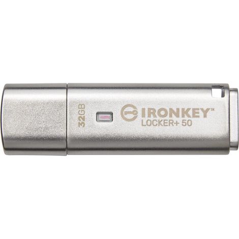 MEMORIA USB 3.2 KINGSTON 32GB IRONKEY LOCKER+50 (1/4)