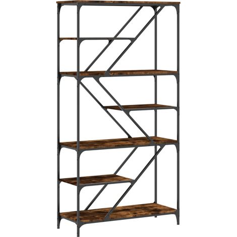 Maison Exclusive - Bücherregal Räuchereiche 91x36x176 cm Holzwerk