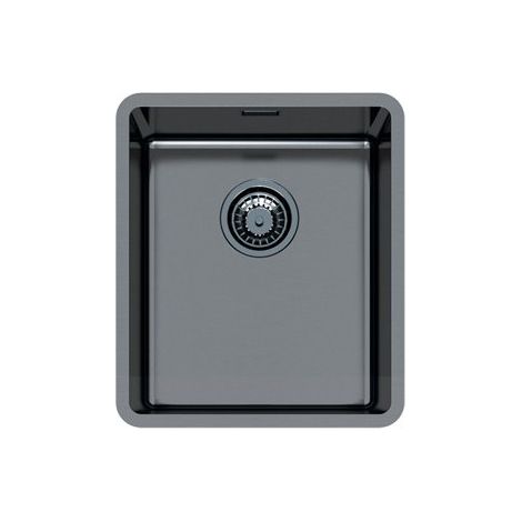 Foster KE.1V.34x40.ST.Gunmetal Fregadero encastrado bajo encimera Rectangular Acero inoxidable (1/2)