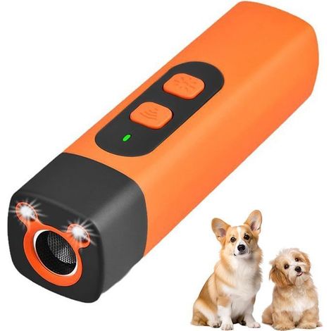 Répulsif à Ultrasons pour Chien avec Lampe de Poche LED Dispositifs Anti-aboiements Soniques pour Une Utilisation en Intérieur (1/5)