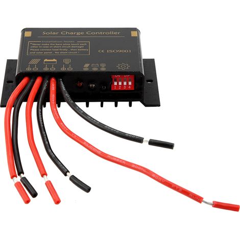 Solar-Straßenregler, wasserdichter und langlebiger Solar-Laderegler, sicherer Schutz, 12V/24V-System, Kunststoffgehäuse mit elektronischen Bauteilen, Abmessungen 8,5 x 5 x 2 cm, silberfarben, neu, 1 S (1/5)