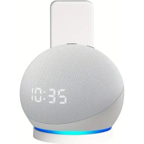 Support pour enceinte Echo Dot 4/5 - Accessoires améliorés pour Echo Dot 4/5 avec gestion des câbles, support haut de gamme et peu encombrant pour Echo Dot 4/5e génération...