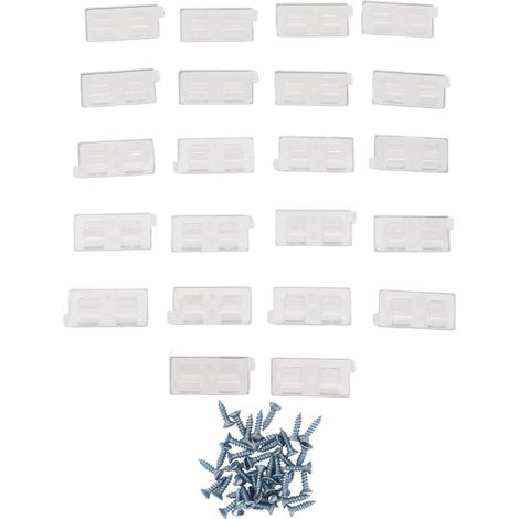 22 Pièces Clips De Guirlande Lumineuse, Clips De Câble De Lumières Robustes à Opération Simple Etanche pour Câbles De Lumières De Jardin De Fête Intérieure Et Extérieure (1/5)
