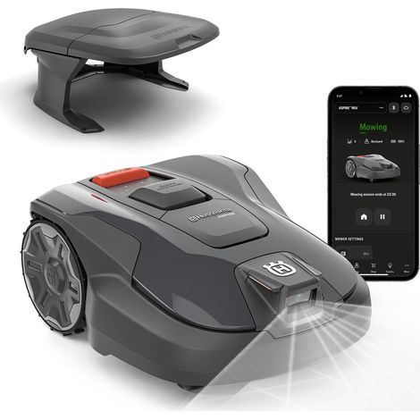 HUSQVARNA Automower® Aspire R6V Mähroboter - ohne Begrenzungskabel, AI Vision, GPS-Navigation, App-Steuerung, virtuelle Zonen, bis 600 m² + Garage (1/5)