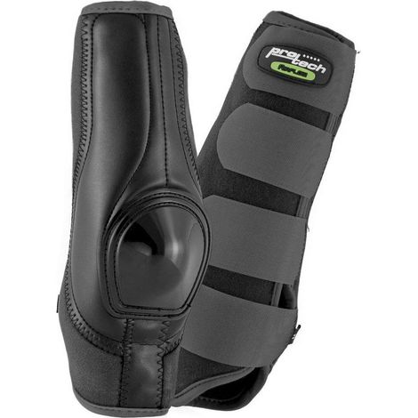 Pony, Nero: Dynamic Skid boots posteriori in neoprene con rinforzo in pelle e plastica anatomiche e traspiranti con sistema di aerazione AirFlow