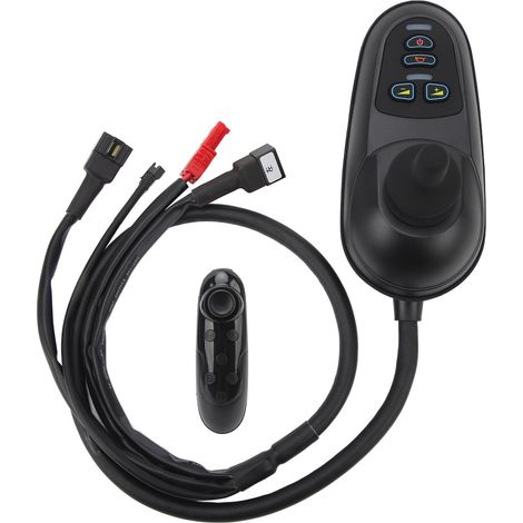 Manette de commande à joystick haute sensibilité pour fauteuil roulant électrique avec connecteur de frein électromagnétique