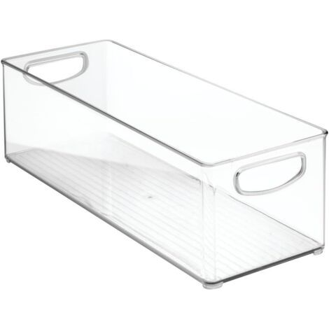 Schrank/Küche Aufbewahrungsbox, extra großer Behälter für Kunststoffkühlschrank, lange Box, transparent, 41 cm x 15 cm x 12,5 cm (1/5)