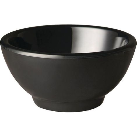 Bol rond en mélamine noir Pure 90 mm - APS (1/2)