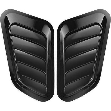 Lufteinlässe für die Motorhaube im Turbo-Stil, Sport-Lufteinlässe für die Motorhaube, Windabweiser für die Motorhaube, dekoratives Autozubehör, 2 Stück Motorhaubenentlüftungen.