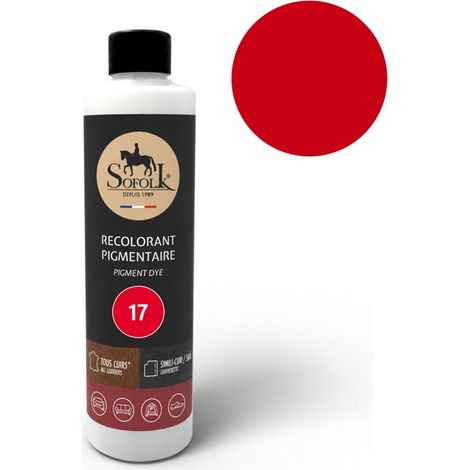 Peinture Cuir/Simili-Cuir (125ml, 17-ROUGE) - SOFOLK - Entretien pour Siège et Volant de Voiture, Canapé, Chaussure (1/5)