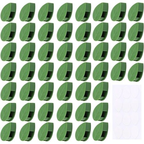 Clips plantes Fixation de plantes grimpantes ,Clips de fixation de support auto-adhésifs pour la décoration de la maison Plantes grimpantes,,50pcs (1/5)