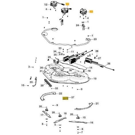 SX-Messermotor für Traktormodelle GYRO900e ORIGINAL STIGA 118563762/0 - 118563762/0