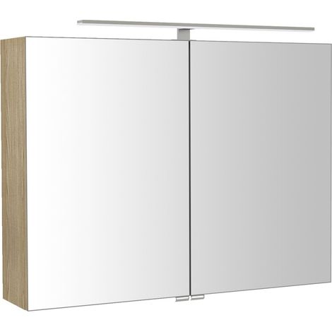 Armoire à miroir RIWA avec. Lumière LED, 81x70x17cm, Orme Bardini (1/5)