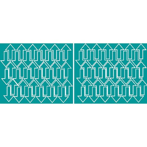 Pfeilaufkleber 5x3cm 72 Stück türkisfarbene matte Aufkleber.
