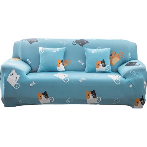 Housse de Canapé 2 Place 140 180cm Couverture Canapé avec Accoudoirs Moderne Couvre Canapé Elastique Universelle Revêtement de Canapé Housse de Protection chat (1/3)