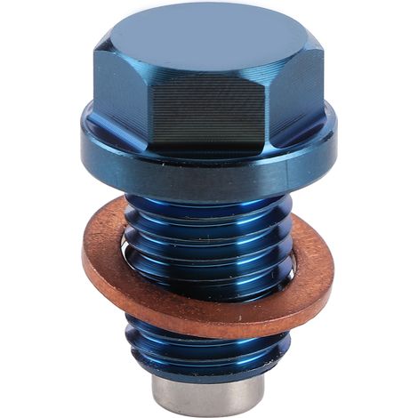 Bouchon de vidange magnétique en aluminium anodisé M12x1.5 pour Mercedes-Benz, vis de purge d'huile, filetage précis, étanche, compatible moteur, remplacement direct, lot unique. (1/5)