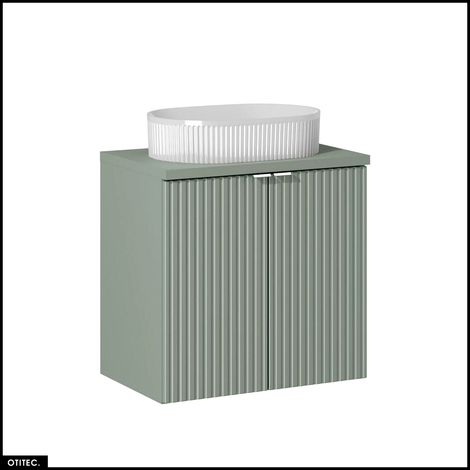 Meuble sous vasque - 60 cm - avec Plan - Vasque à poser - ROSEAU (1/5)