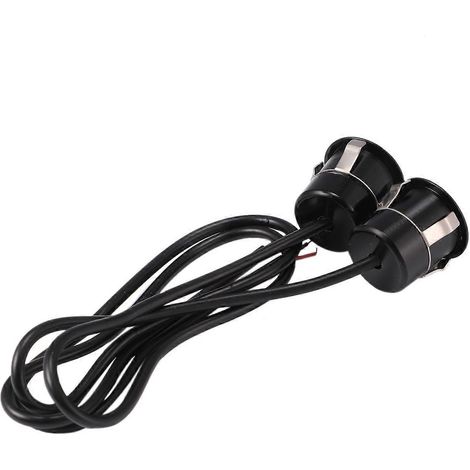 Lot de 2 feux de recul LED œil d'aigle, antibrouillards, lampe de route, lumière blanche 9W, noir - FFY (1/4)
