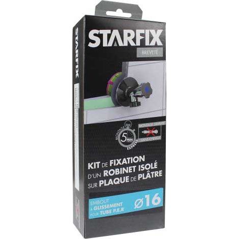 Kit de fixation pour cloison STARFIX robinetterie mono à glissement diamètre 16 - SAS ANQUIER (1/6)