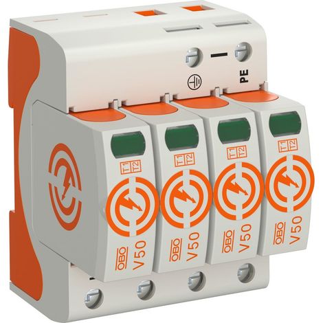 Scaricatore di sovratensione, 4p Tipo 1+2 (classe B+C) tipo V50-4-280 (1/5)